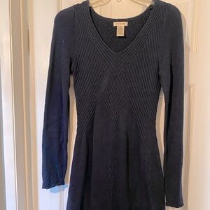 Beautiful Dark Navy Blue Max Studio Sweater Dress With Lots Of Detailing